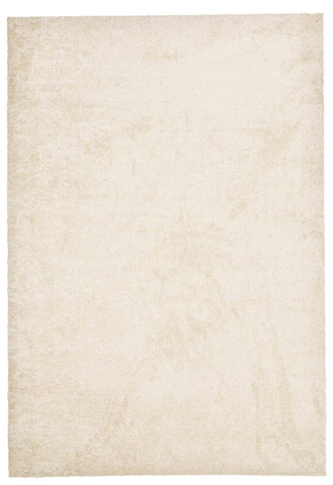 En rektangulär Matta Lizette 160x230 cm i naturfärgad polypropen med texturerad ryamatta yta.