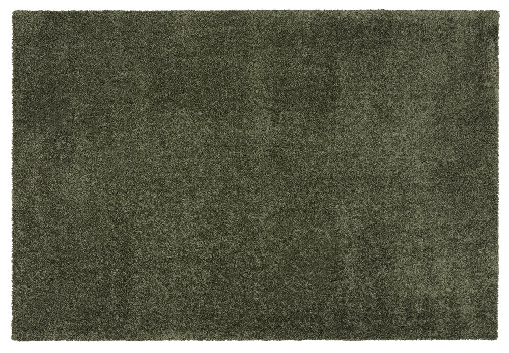 Rektangulaarinen, nukkainen Matto Lizette 200x290 cm Vihreä Polypropeeni esillä.