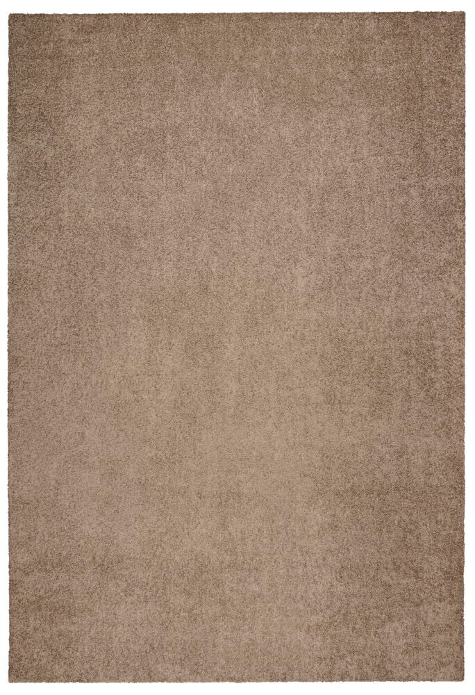 En rektangulär brun texturerad Matta Lizette i polypropen.