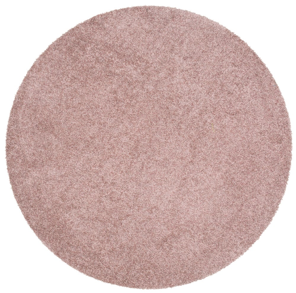 Rund rosa matte av polypropylen.