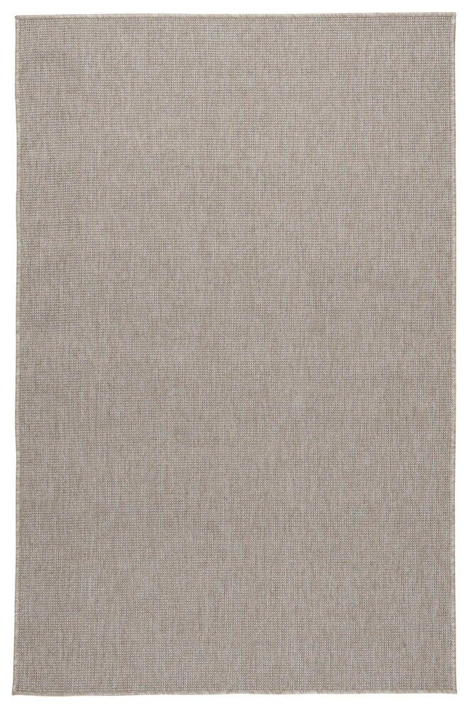Et rektangulært beige Teppe Emmy 200x290 cm med synlig vevd polypropen-tekstur.