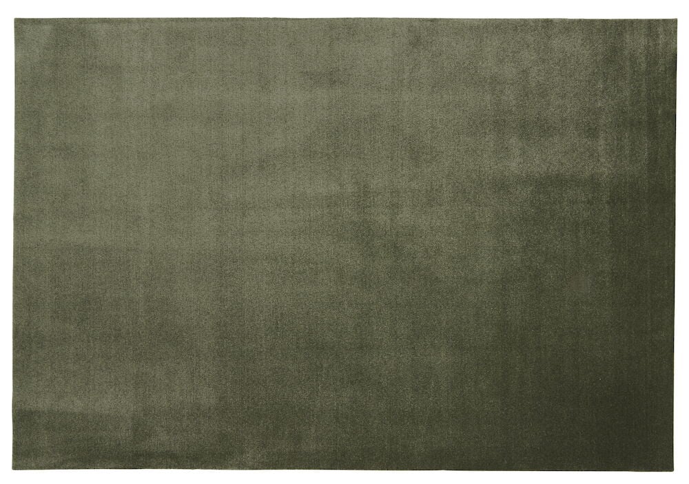 En rektangulär grön matta med mjuk yta.