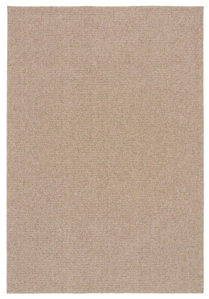 Et rektangulært beige Teppe Sarah 160x230 cm i polypropen med synlig vevd tekstur.