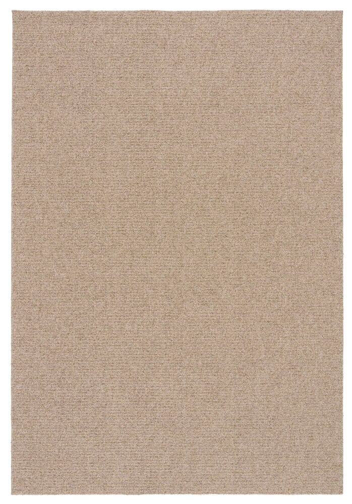 Beige polypropen teppe Sarah, rektangulært, med synlig vevd tekstur.