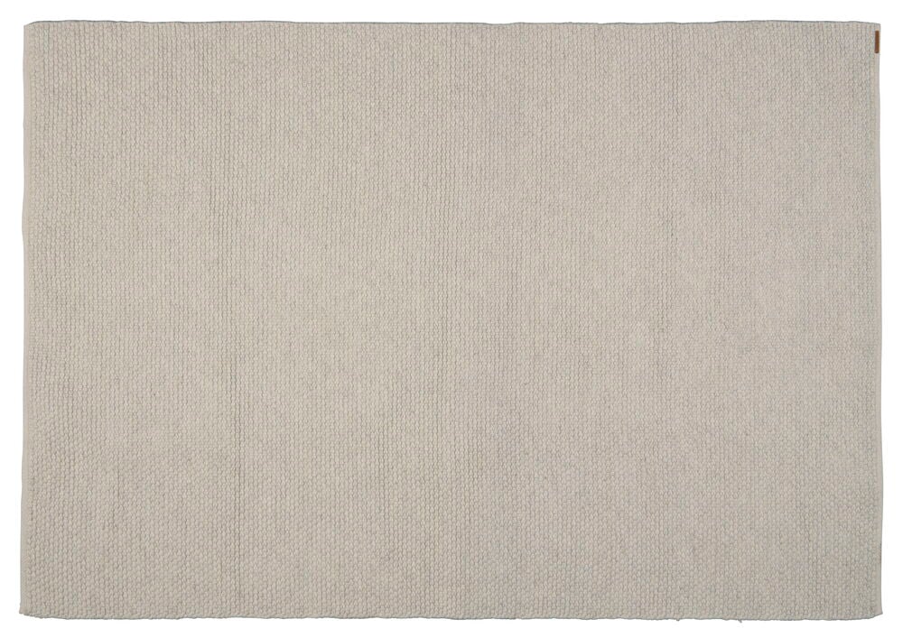 Naturfarbener Elsaform Agnes Teppich aus Wollgemisch, 200x290 cm, mit strukturierter rechteckiger Oberfläche.
