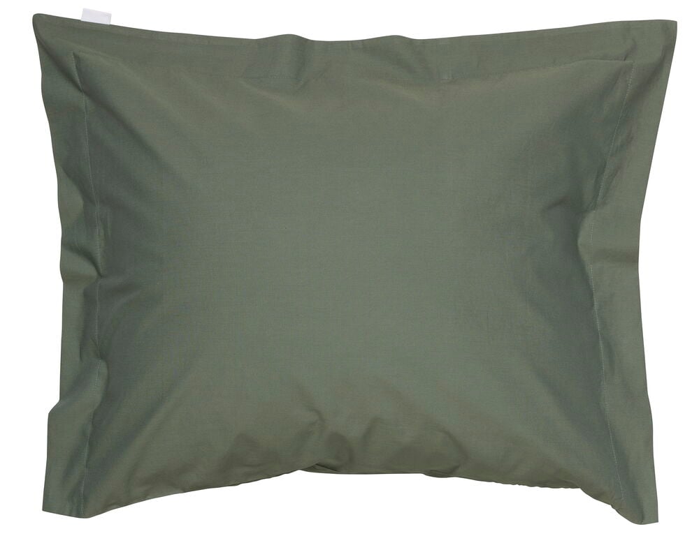 Grönt Elsaform 50x60 cm örngott, plattlagt, framifrån sett.
