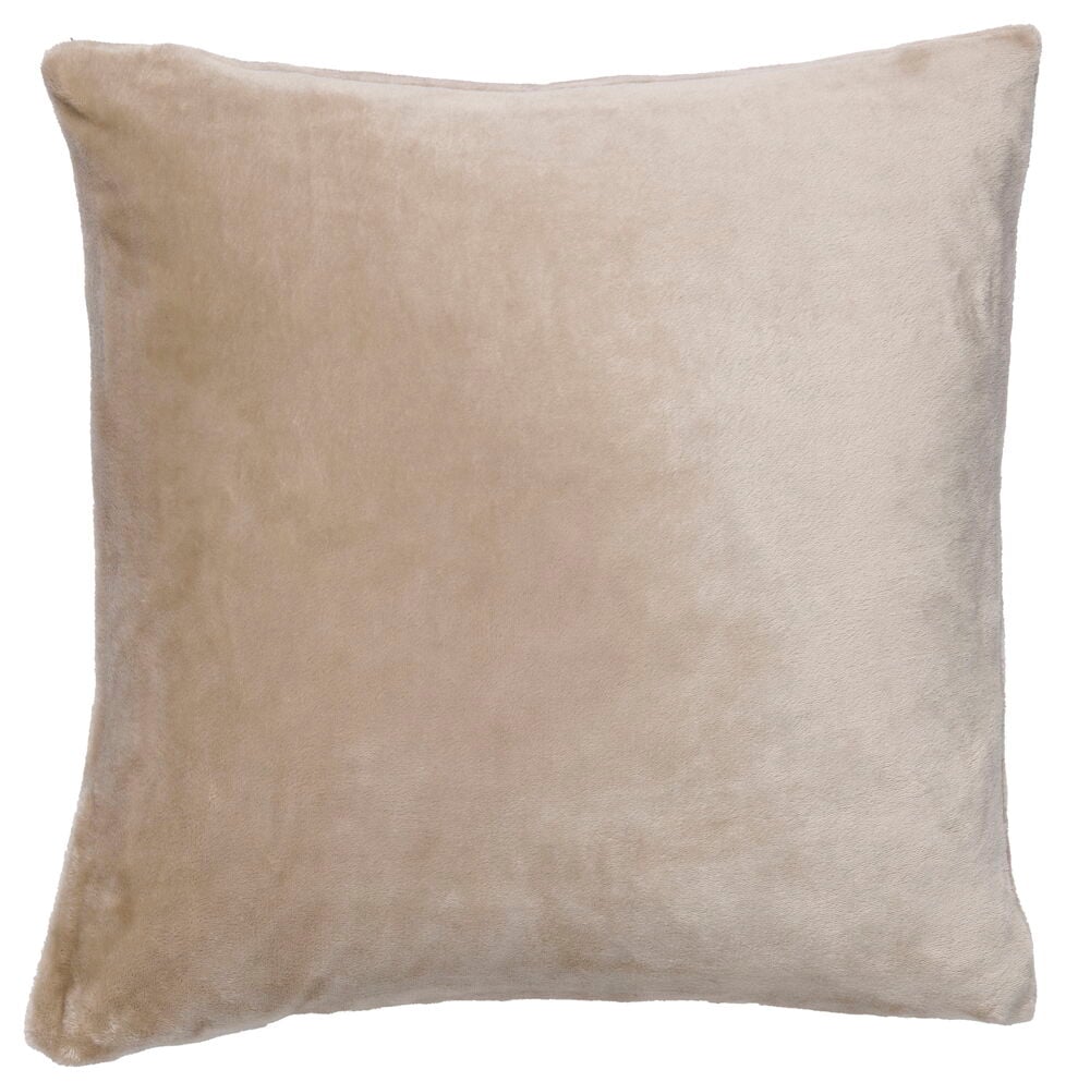 Tyynynpäällinen Fia Ruskeanharmaa Polyesteriä, neliönmuotoinen tyynynpäällinen, sopii sisätyynylle 50x50 cm.