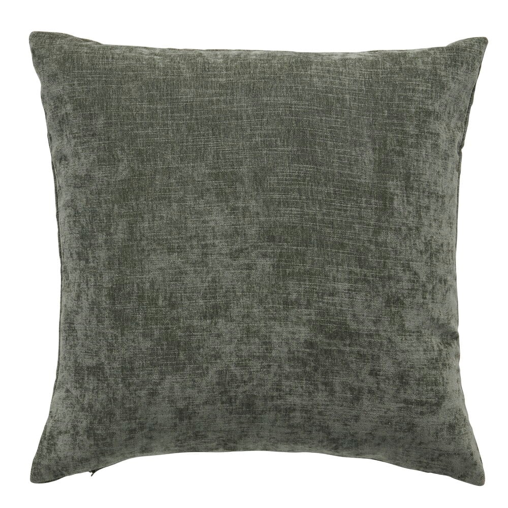 Mørk grønt Vintage XL putetrekk i polyester med teksturert overflate, passer innerpute 65x65 cm.