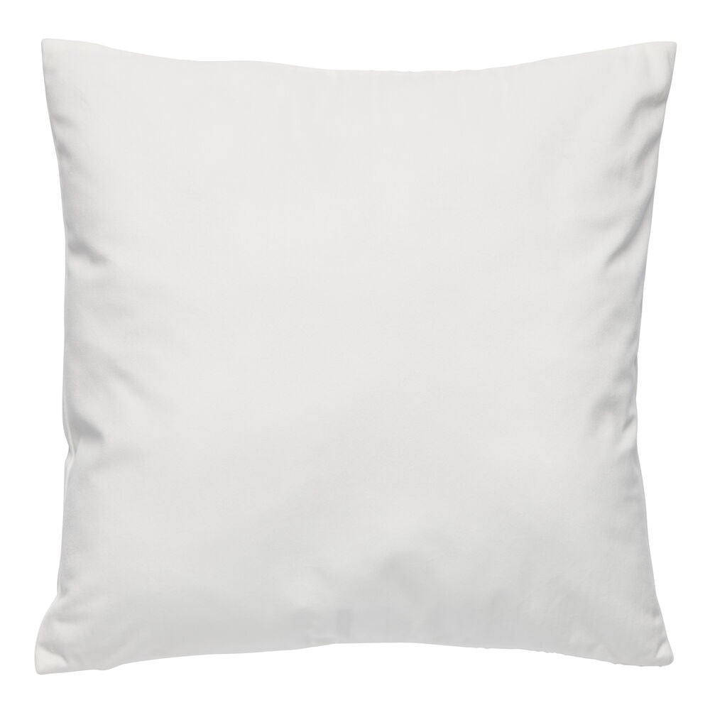 Weißer Samtkissenbezug, quadratische Form.