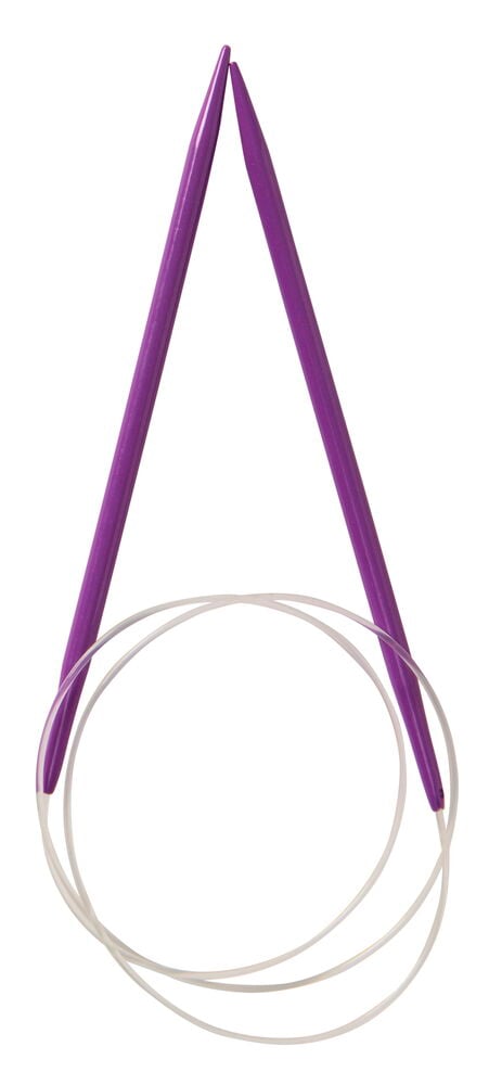 Lilat pyöröpuikot, joissa on läpinäkyvä muoviletku.