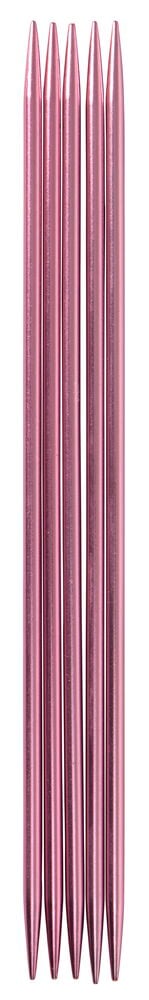 Fem rosa stickor med spetsiga ändar.