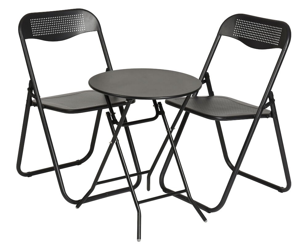 Antibes-kahvilapöytä + 2 Antibes-tuolia