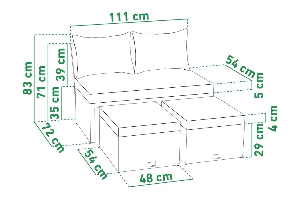 Loungesoffa Torino - 2