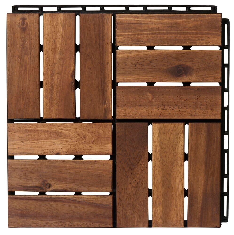 Acacia-terassilauta ulkokäyttöön napsautusjärjestelmällä.