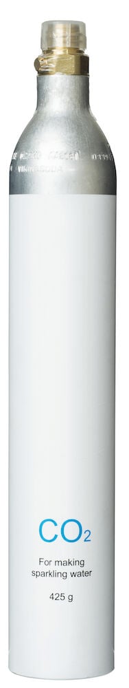Aluminium kolsyrepatron med mässingsventil för sodastream.