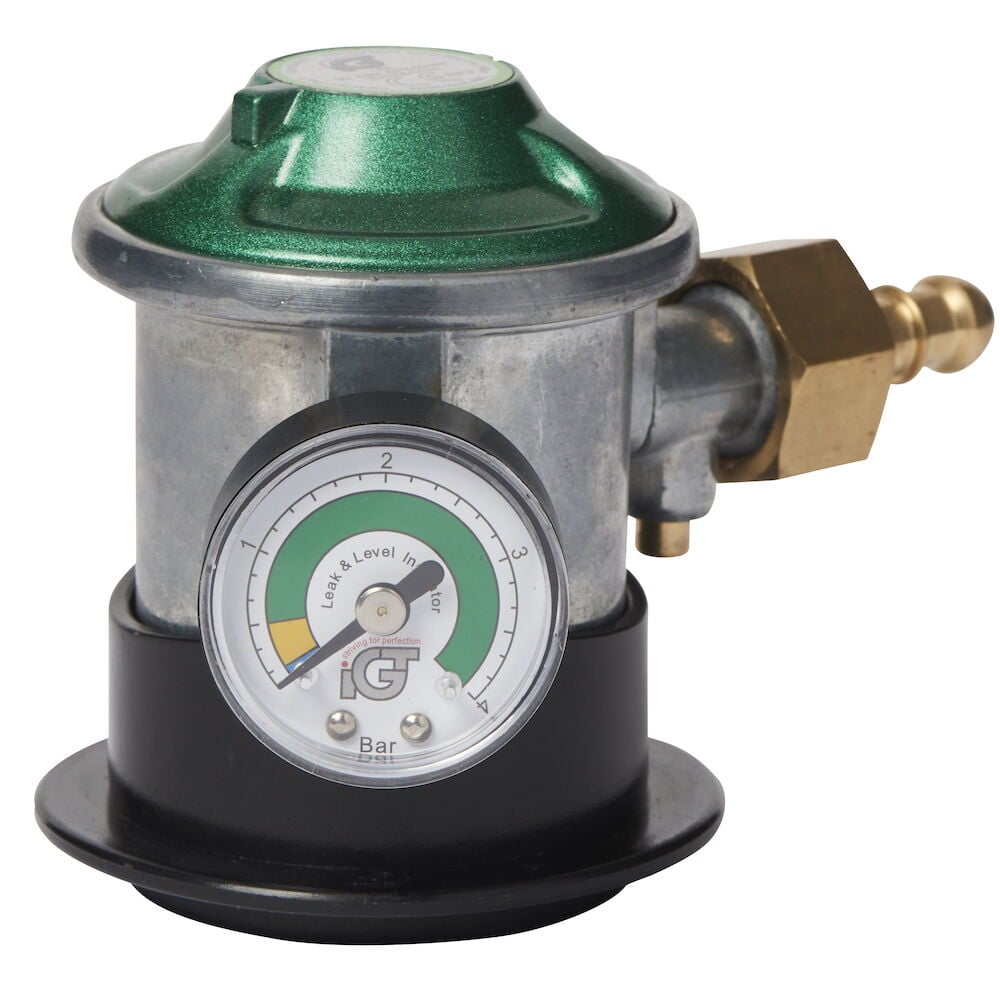 Säätösarja manometrilla ja metallisella painemittarilla.