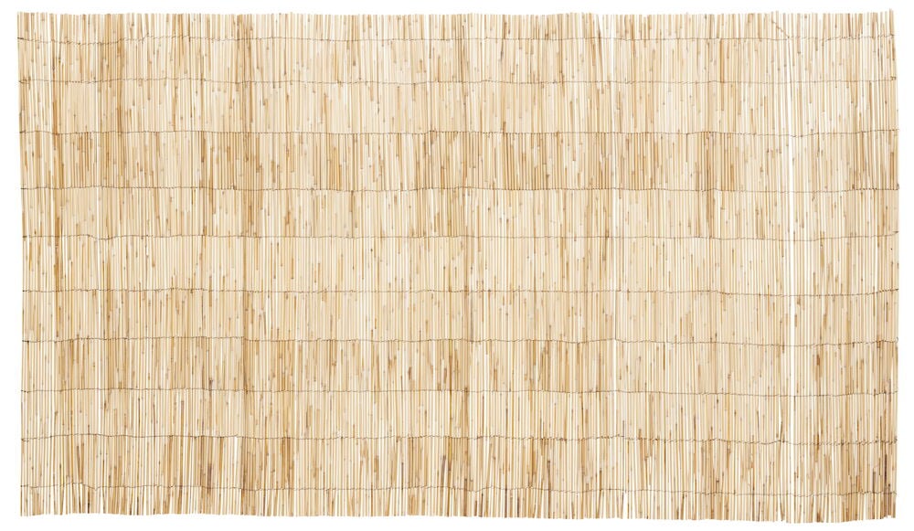 Et innsynsvern av siv i lys brun farge.