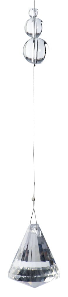 Hengende mobil med klare prismer for utendørs bruk.