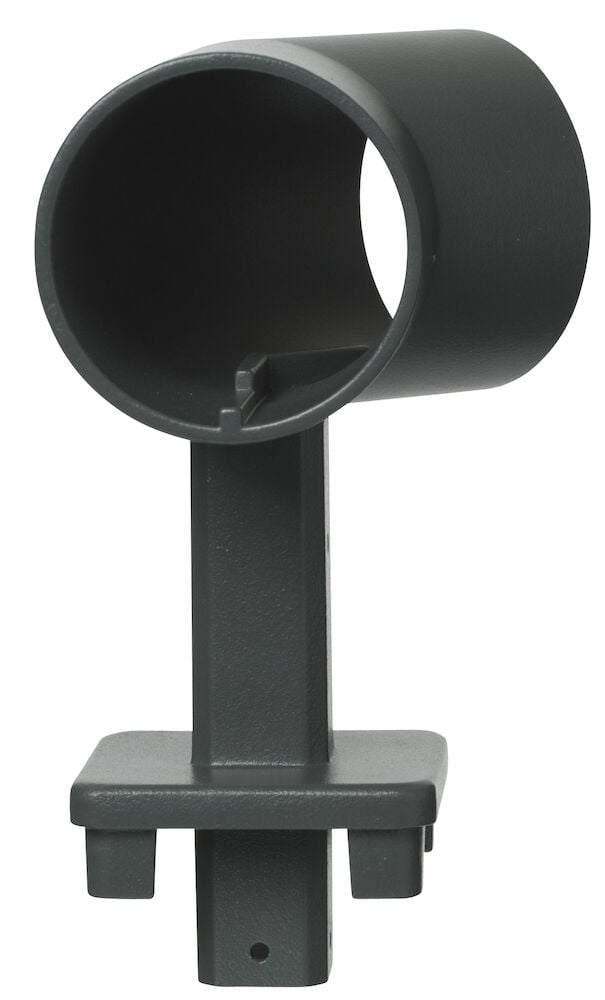 Grå aluminium hörnhållare för överliggare, 135 graders vinkel.