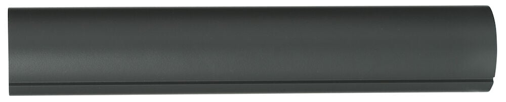 Grå aluminium överliggare för glasräcke tjugofem cm.