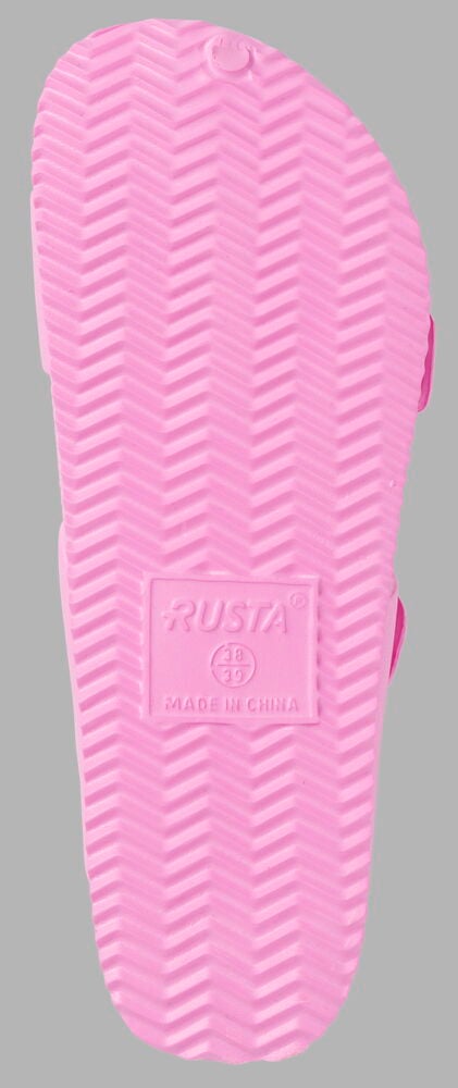 Rosa sandal med mönstrad sula för kvinnor.