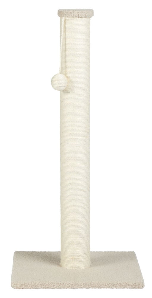 Klöspelare i offwhite sisal med boll på topp.