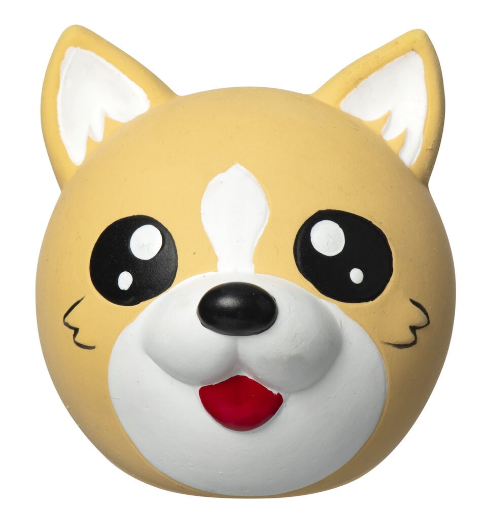 Latex hundleksak formad som söt hund.