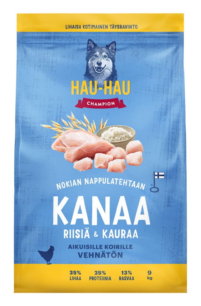 Koiran kuivaruoka Hau Hau Champion