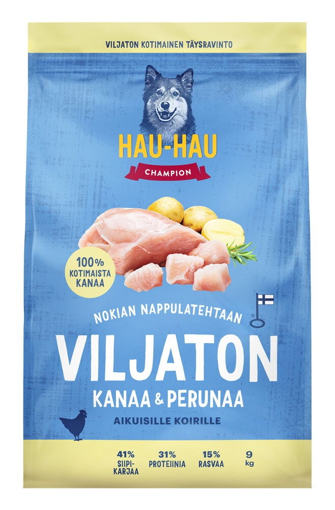 Koiran kuivaruoka Hau Hau Champion
