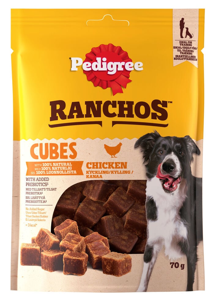 Hundgodis Pedigree Cubes