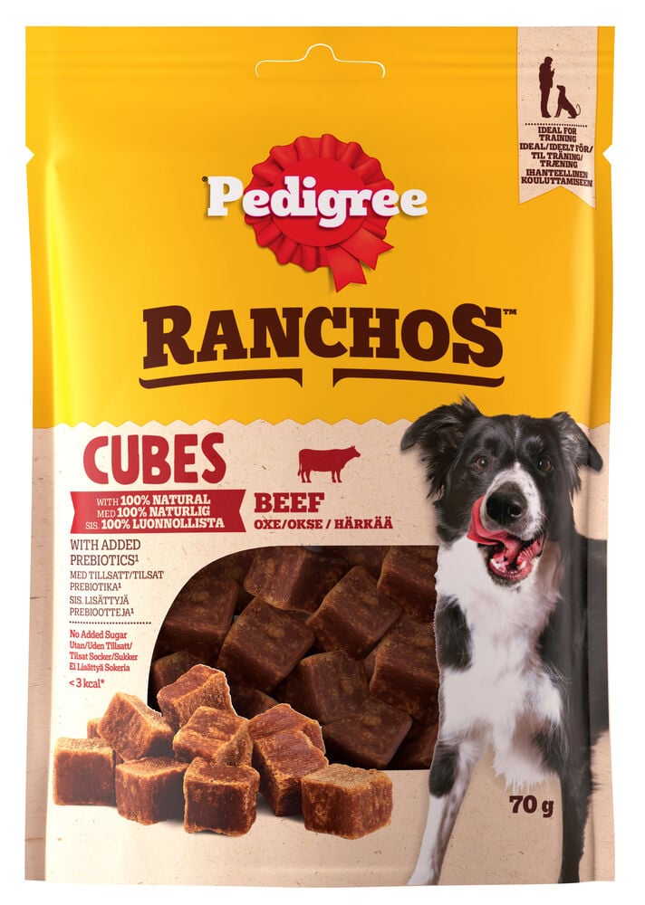Hundgodis Pedigree Cubes