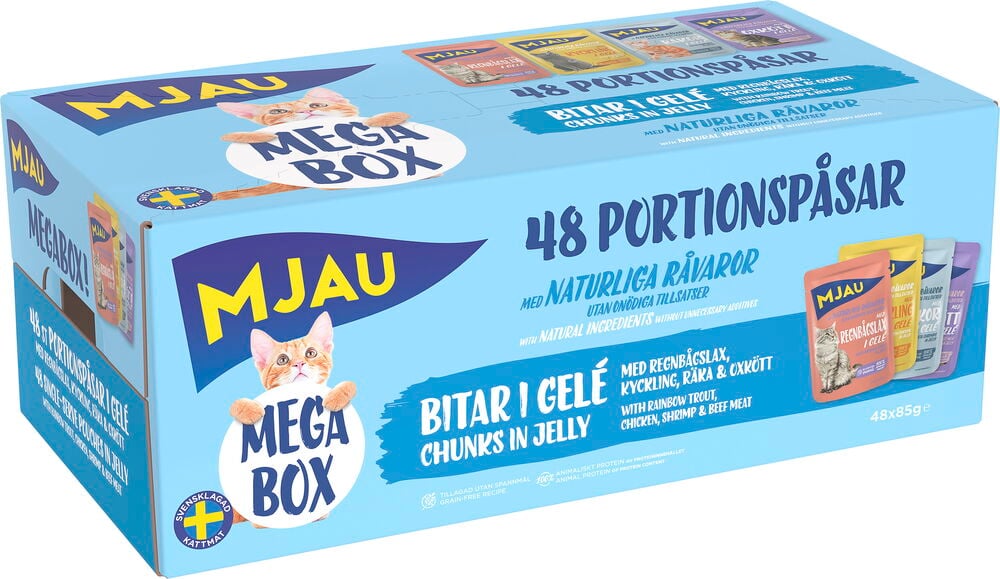 Våtfoder, katt Mjau