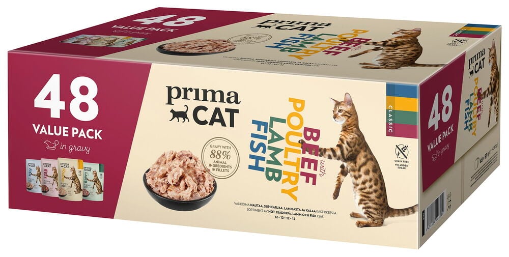 Våtfoder, katt PrimaCat