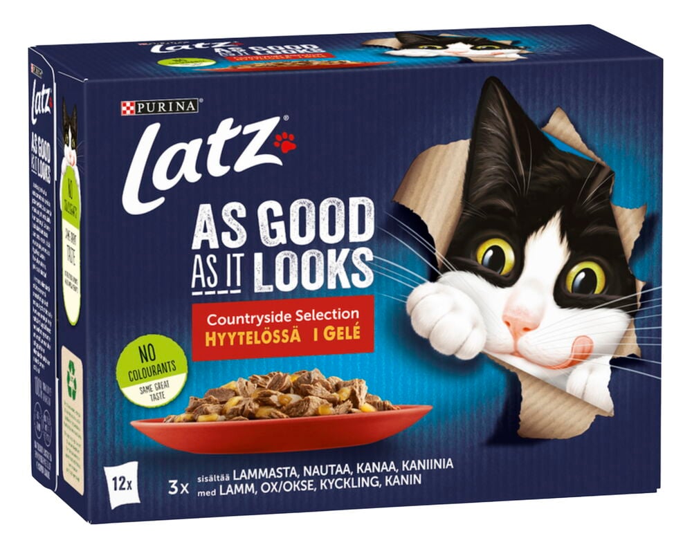 Kissojen märkäruoka Latz - 2