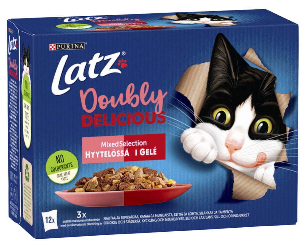 Kissojen märkäruoka Latz - 2