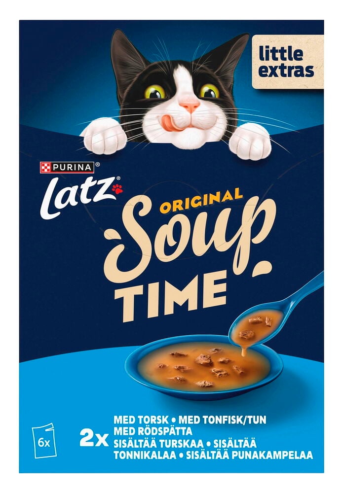 Kissojen märkäruoka Latz Soup - 2
