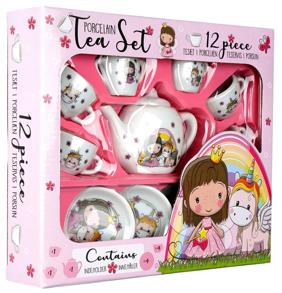 Teservis i porslin för barn Lillie & Ellie