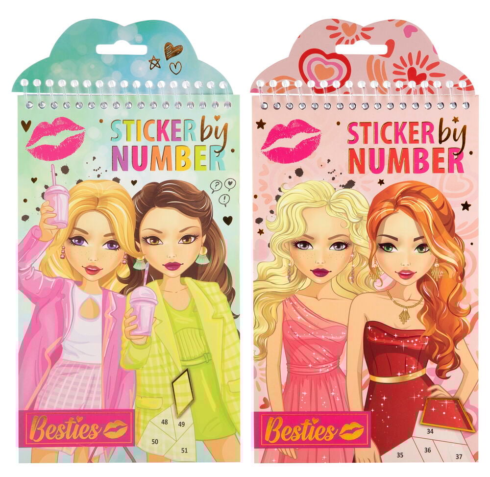 Klistermärkesbok Besties