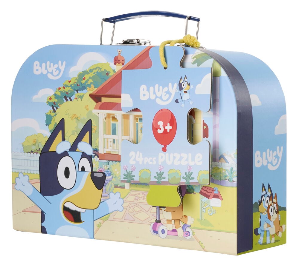 Suitcase with puzzle  Bluey