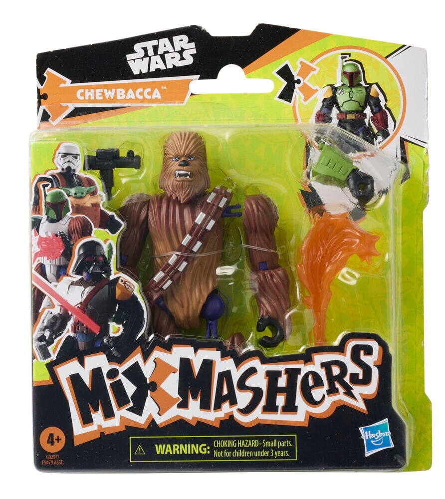Actionfigur Star Wars MixMashers 12 cm Flere sorter, viser Chewbacca med bandolier og utskiftbare deler.