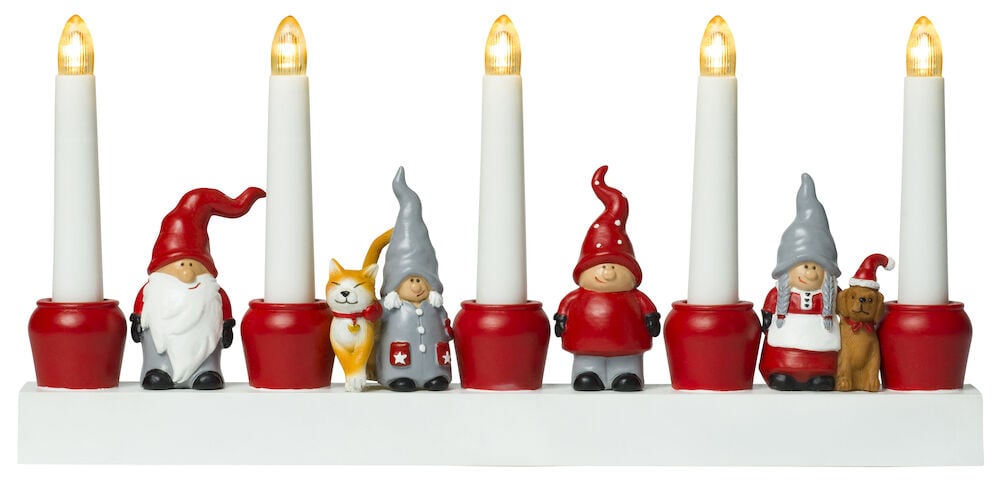 Adventsljusstake Santa