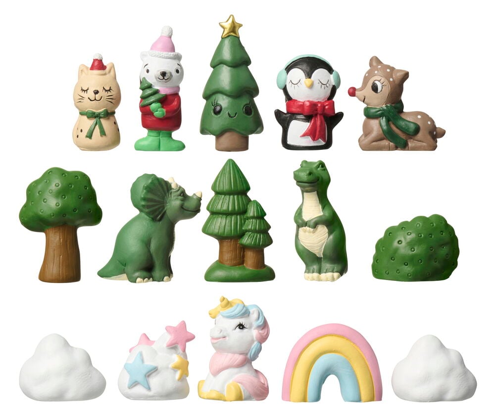 Dekorasjonssett til adventsstake