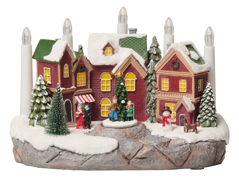 Adventsljusstake Village - 2