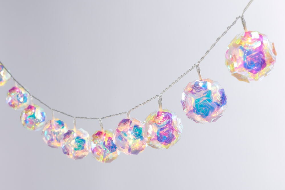 Ljusslinga Prism Floral balls - 3