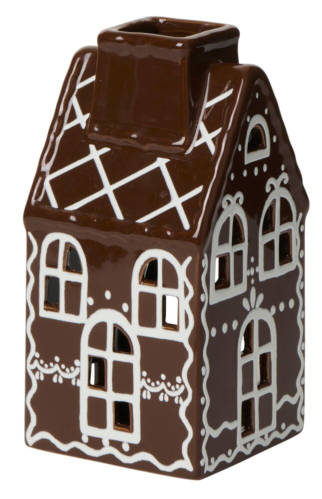 Värmeljushållare Pepparkakshus