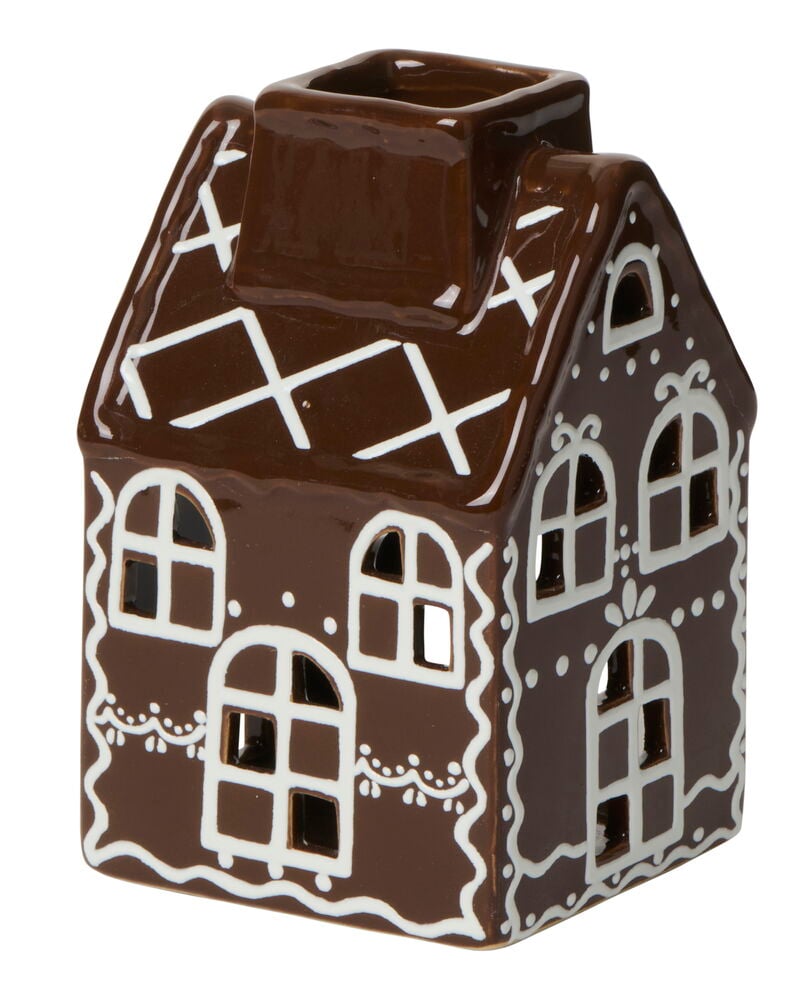 Värmeljushållare Pepparkakshus