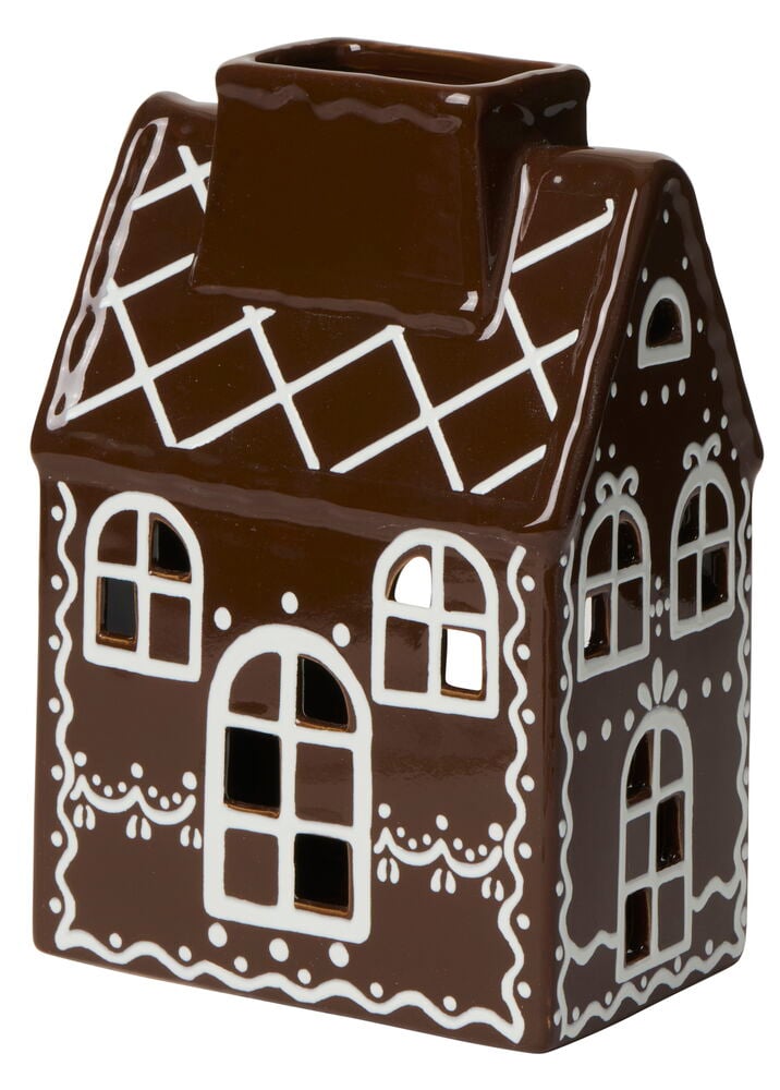 Värmeljushållare Pepparkakshus