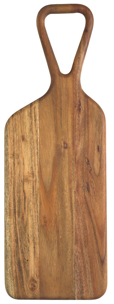 Träbräda med handtag gjord av akacia.