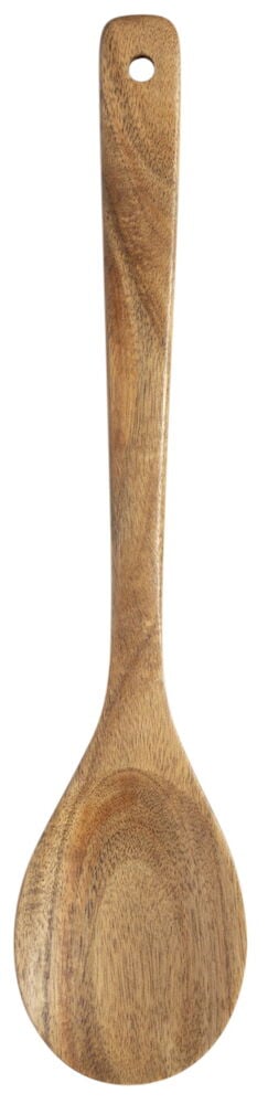 Träslev i akaciaträ med långt handtag.