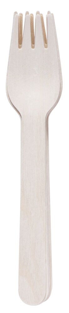 Puuharukka, jossa on neljä lyhyttä piikkiä.